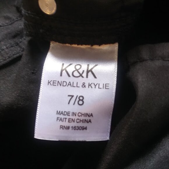 Kendall & Kylie women's size 7/8 black baby boot jeans - Picture 15 of 16